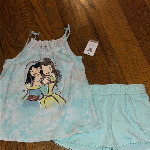 jumping beans Other - Disney jumping beans best friends mulan and belle tank & shorts set